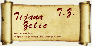 Tijana Zelić vizit kartica